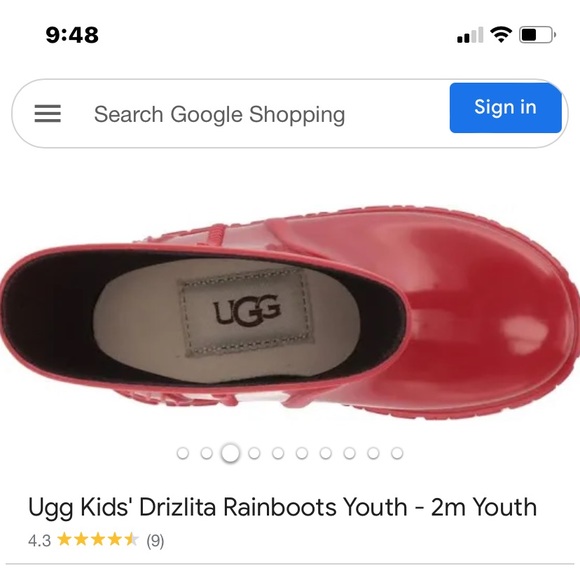 NWT UGG kids Drizlita Rain  boots - Picture 6 of 6